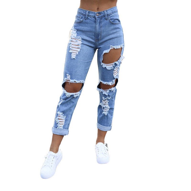 Title 4, Jeans rectos Fashion Personality para mujer eur...