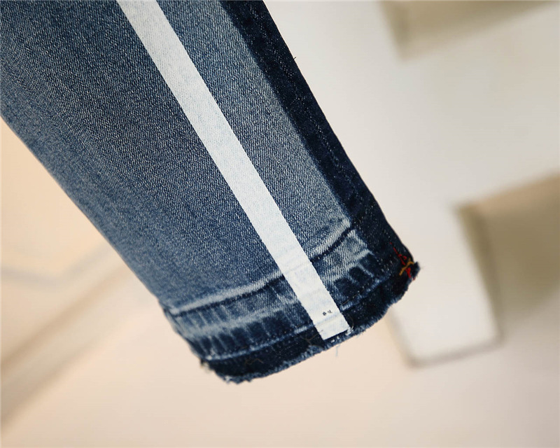 Title 6, Straight washed jeans for men, providing classi...