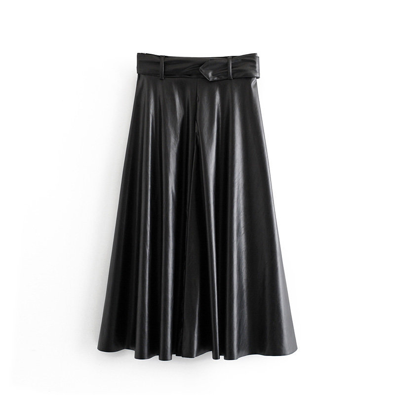 Title 7, Womens Faux Leather High Waist Fashion Skirt. ...