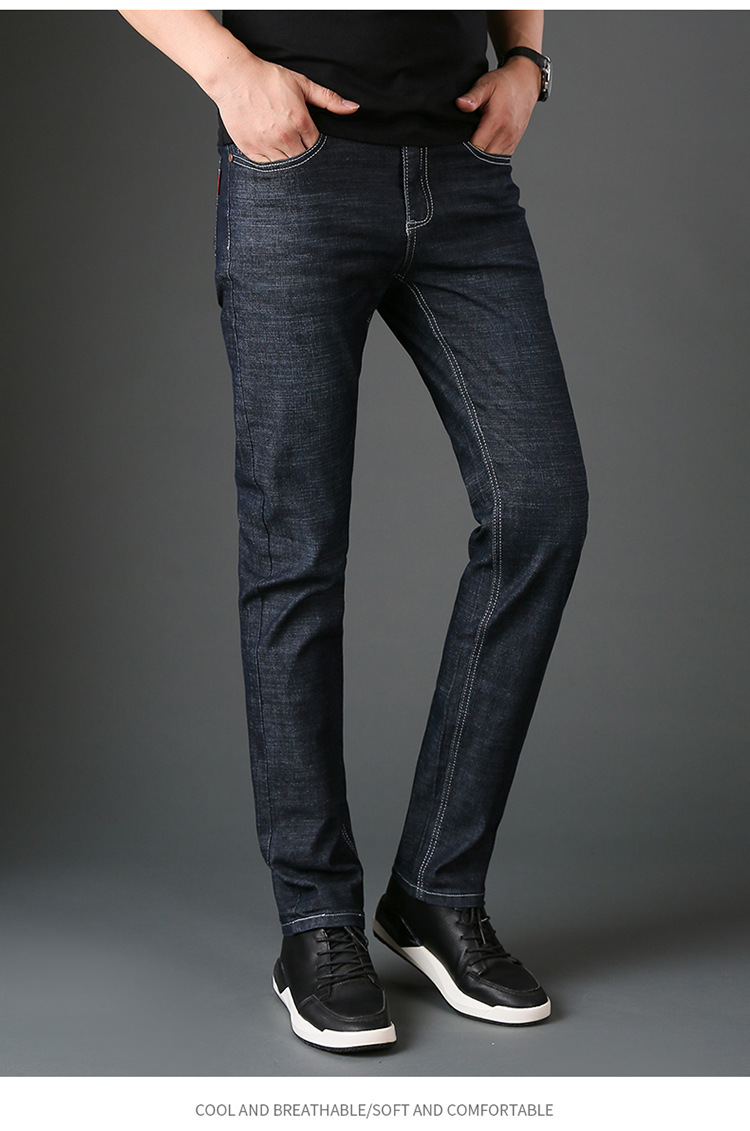 Title 4, Mens straight-leg slim-fit jeans for a modern ...