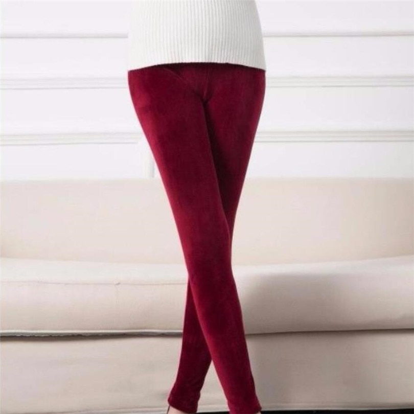 Title 2, YSDNCHI Winter Velvet Leggings Damen Bleistifth...