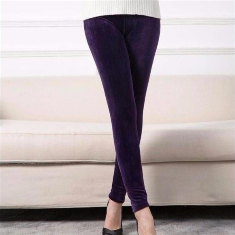 Title 7, YSDNCHI Winter Velvet Leggings Damen Bleistifth...