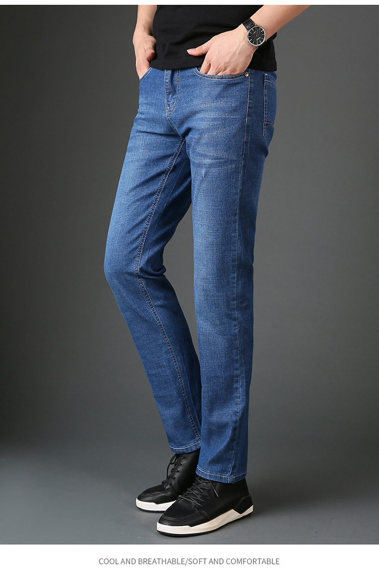 Title 7, Mens straight-leg slim-fit jeans for a modern ...