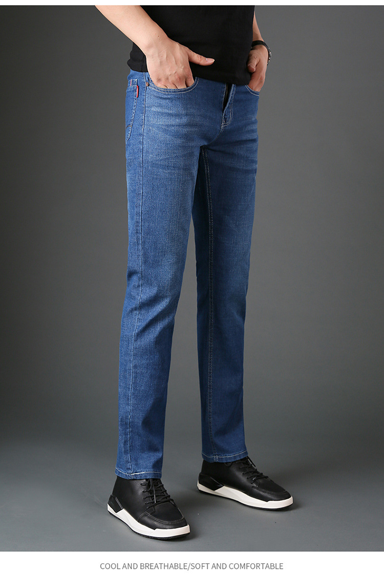 Title 8, Mens straight-leg slim-fit jeans for a modern ...