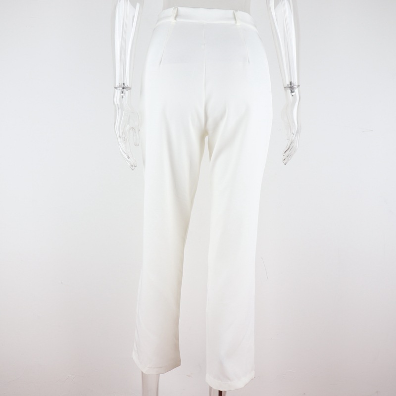 Title 7, Casual White Trousers Loose All-Match Suit Pant...