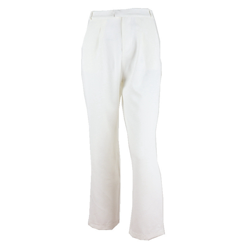 Title 12, Casual White Trousers Loose All-Match Suit Pant...