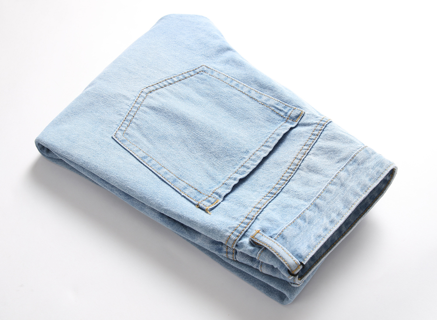 Title 14, Lichtblauwe heren ripped jeans voor een casual ...