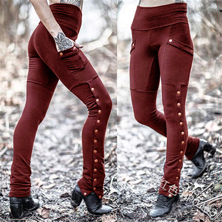 Title 2, Rivet split sexy feet pants, designed to enhanc...