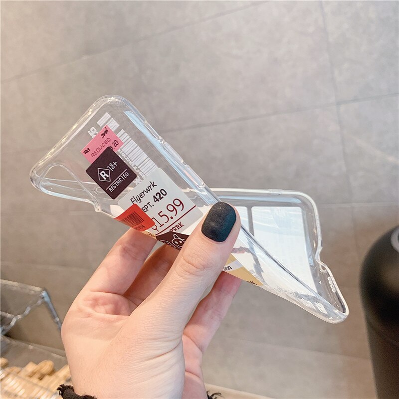 Title 4, Transparent barcode mobile phone case. Protect ...