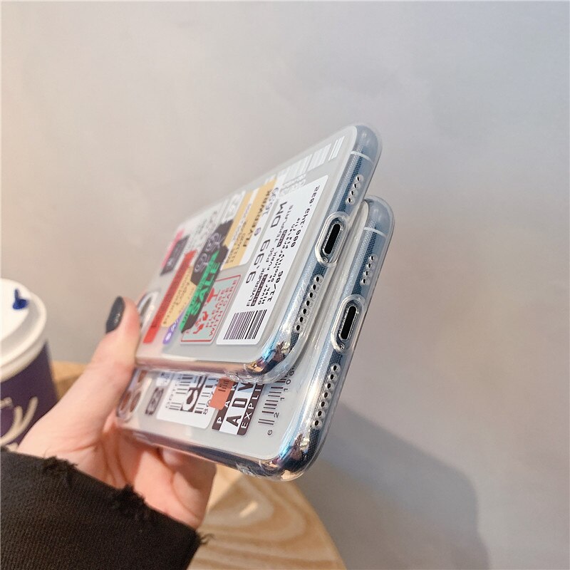 Title 7, Transparent barcode mobile phone case. Protect ...