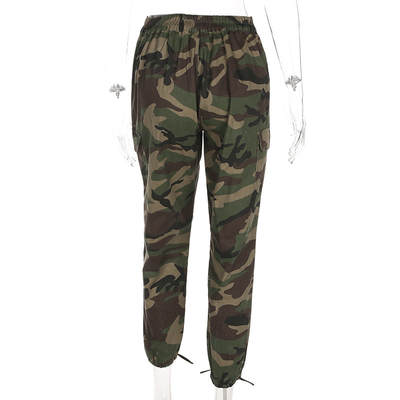 Title 5, Womens camouflage zipper beam foot overalls, s...