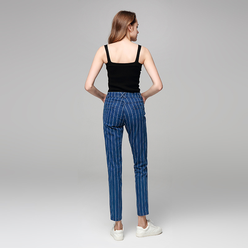 Title 5, Womens stretch striped jeans, comfortable and ...