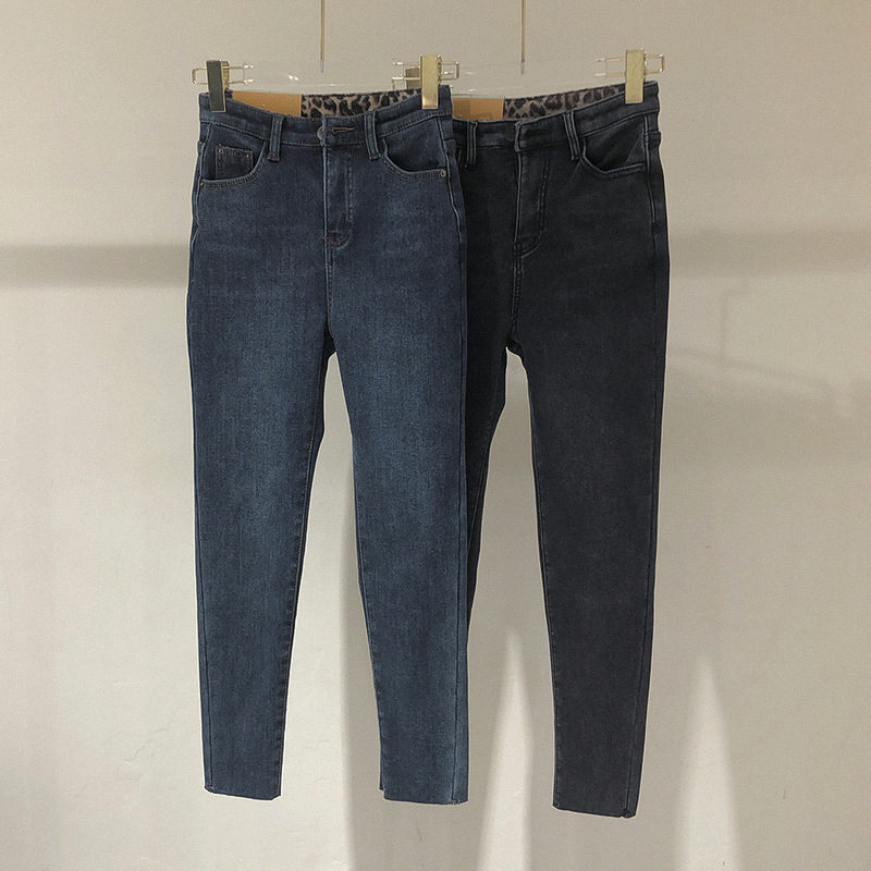 Title 6, Jeans de talle alto con forro polar para mujer,...