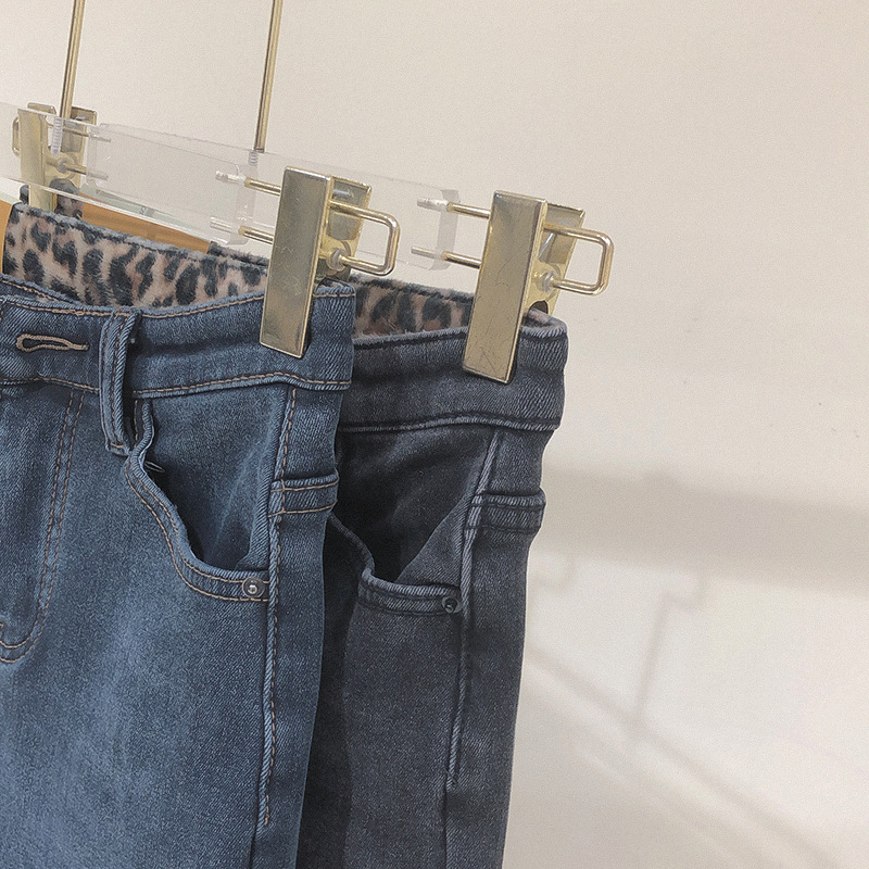 Title 7, Jeans a vita alta con interno in pile per donna...