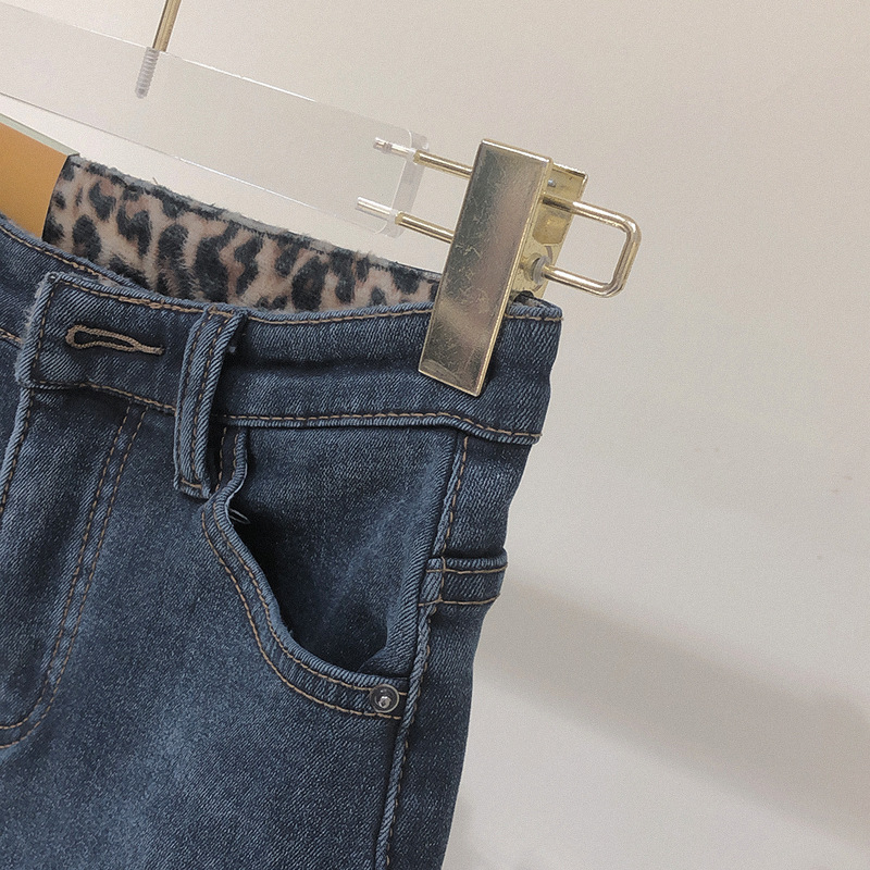 Title 12, Jeans de talle alto con forro polar para mujer,...