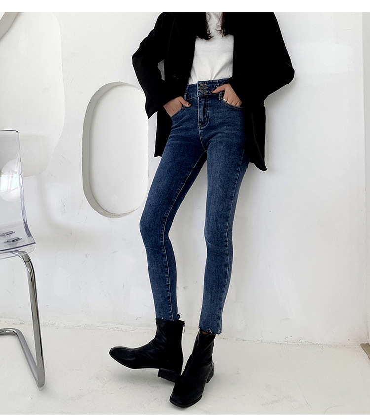 Title 6, Jeans donna a vita alta in pile, perfetti per a...