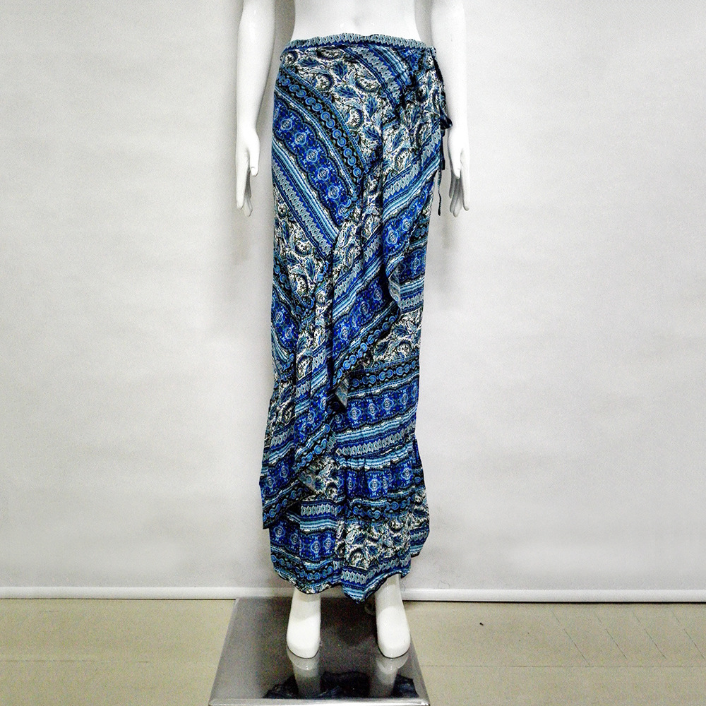 Title 3, Bohemian seaside new printed split skirt – a br...