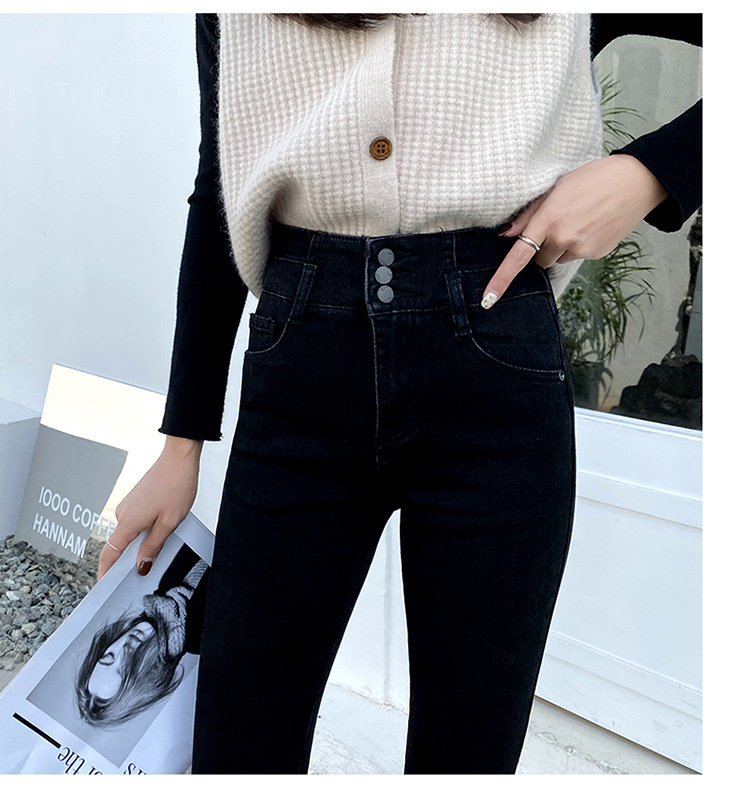 Title 16, Womens fleece lined high waist jeans for fall ...