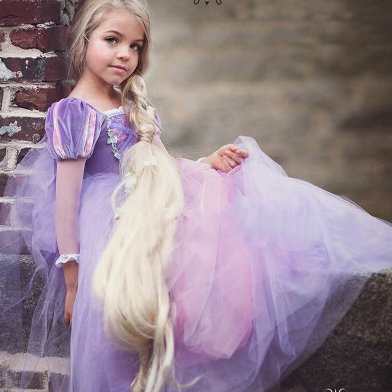 Title 2, Nouveau Déguisement Robe Fille Rapunzel Sophia ...