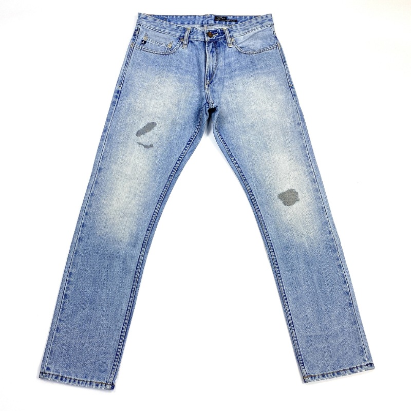 Title 2, New Casual Loose Straight Leg Trend Frayed Jean...