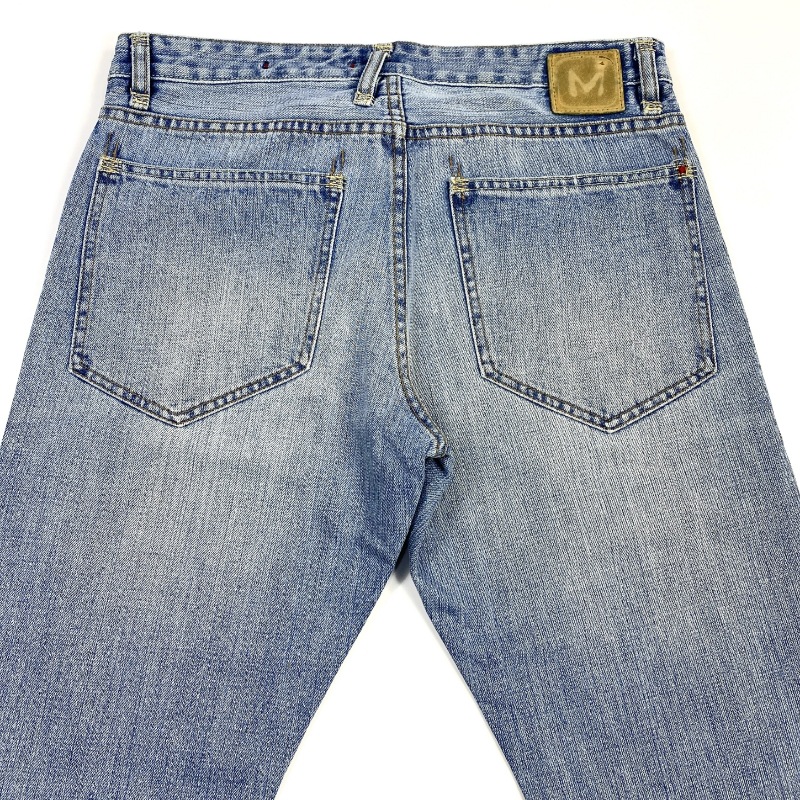 Title 6, Jeans masculinas novas casuais folgadas perna r...