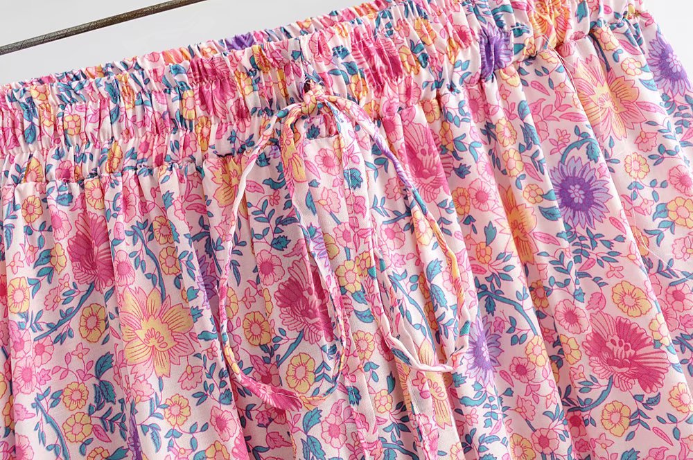 Title 10, Kanten rok met print en elastische taille