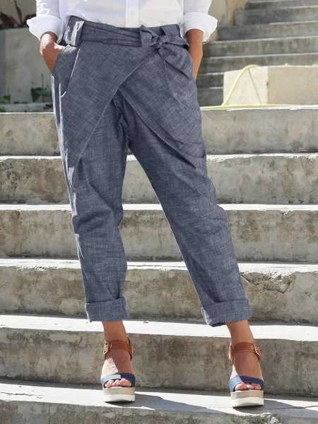 Title 6, Ladies bow tie pants for effortless style and c...