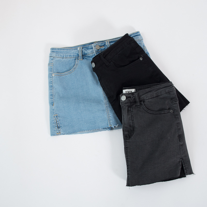 Title 5, Womens Split Denim Skirt Pants Stylish and com...