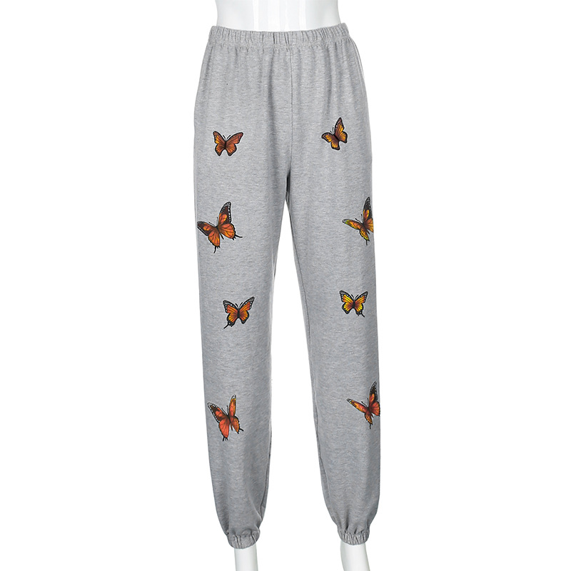 Title 8, Printed high-waisted slim-fit fleece sweatpants...