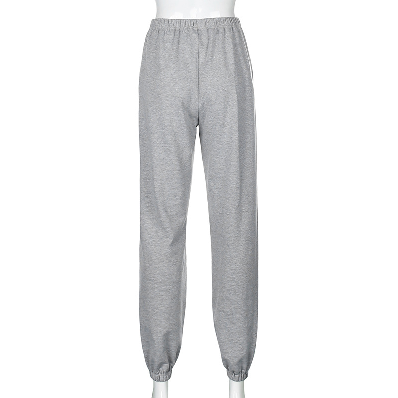 Title 10, Printed high-waisted slim-fit fleece sweatpants...