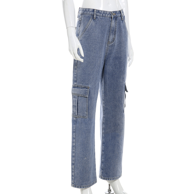 Title 8, High-waisted straight trousers with pockets