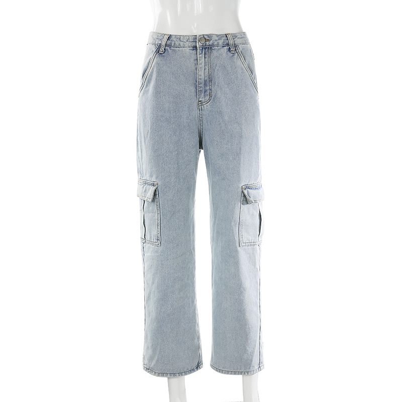 Title 11, High-waisted straight trousers with pockets