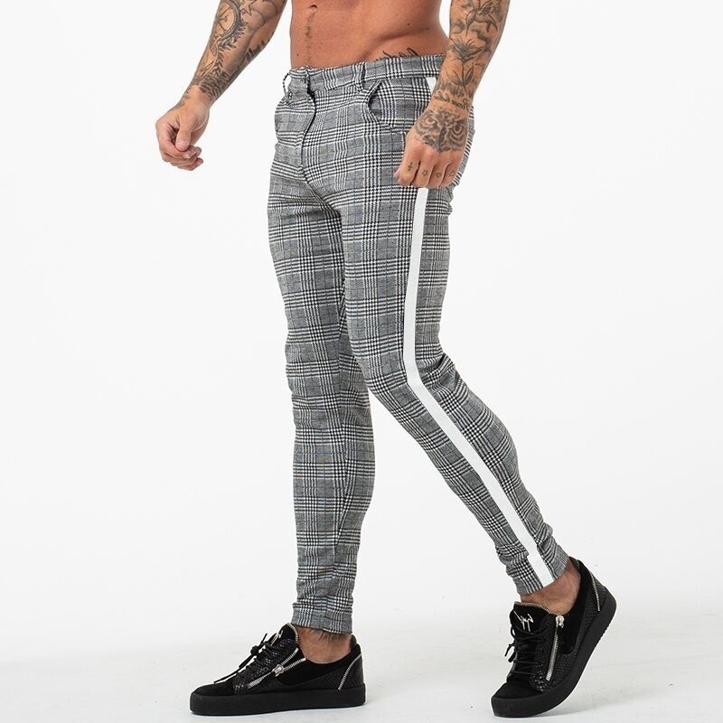 Title 7, Small plaid trousers with high elasticity