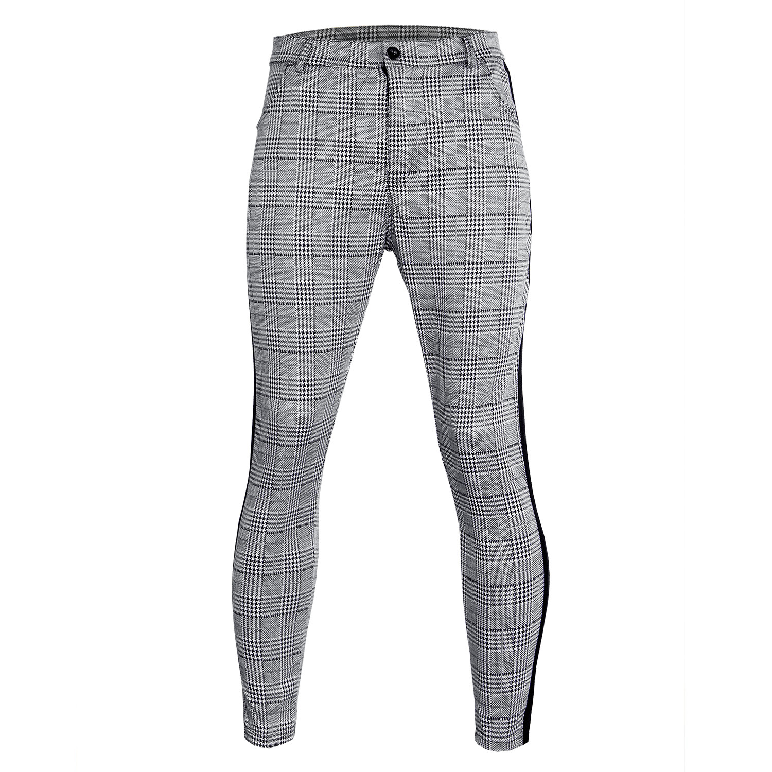 Title 11, Small plaid trousers with high elasticity