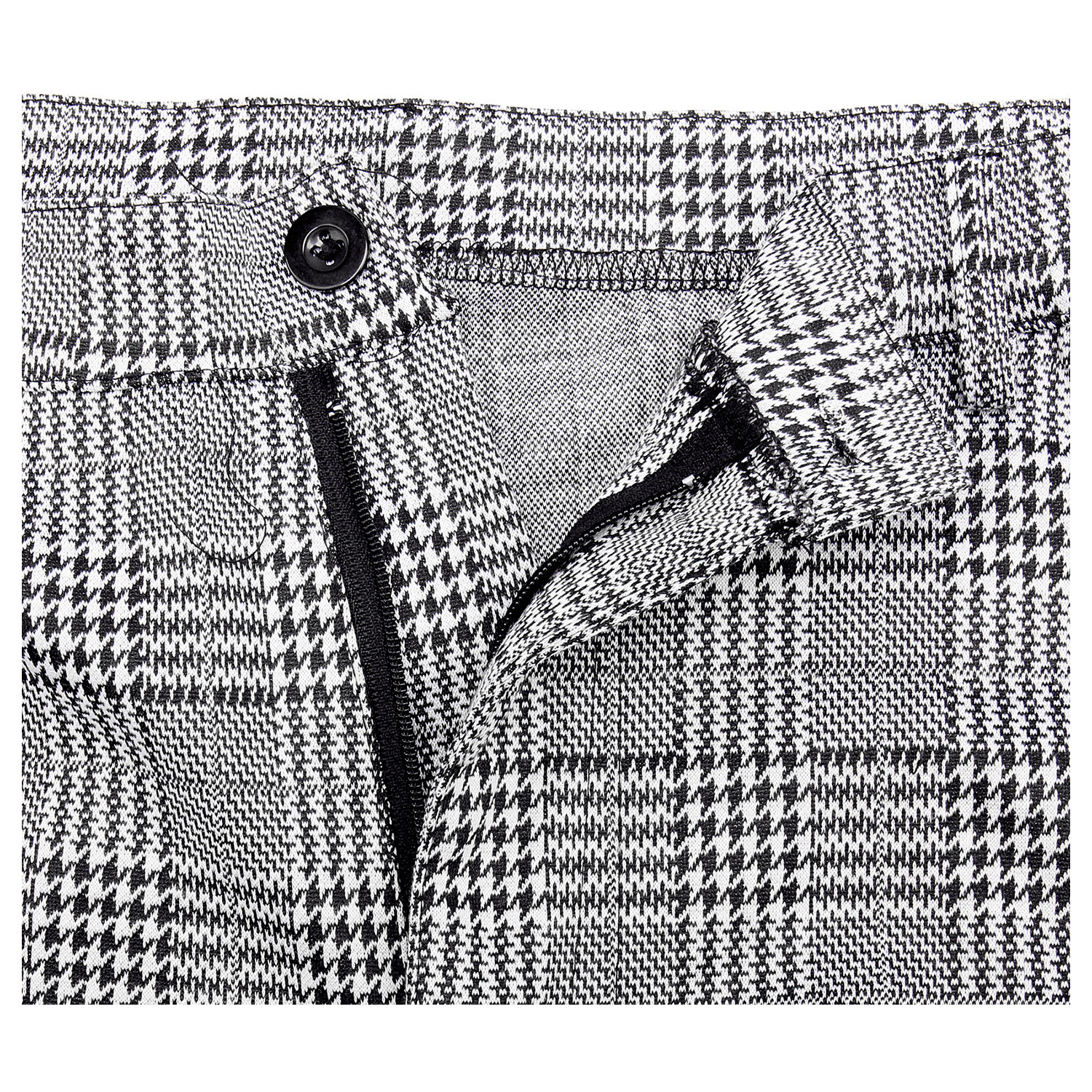 Title 18, Small plaid trousers with high elasticity