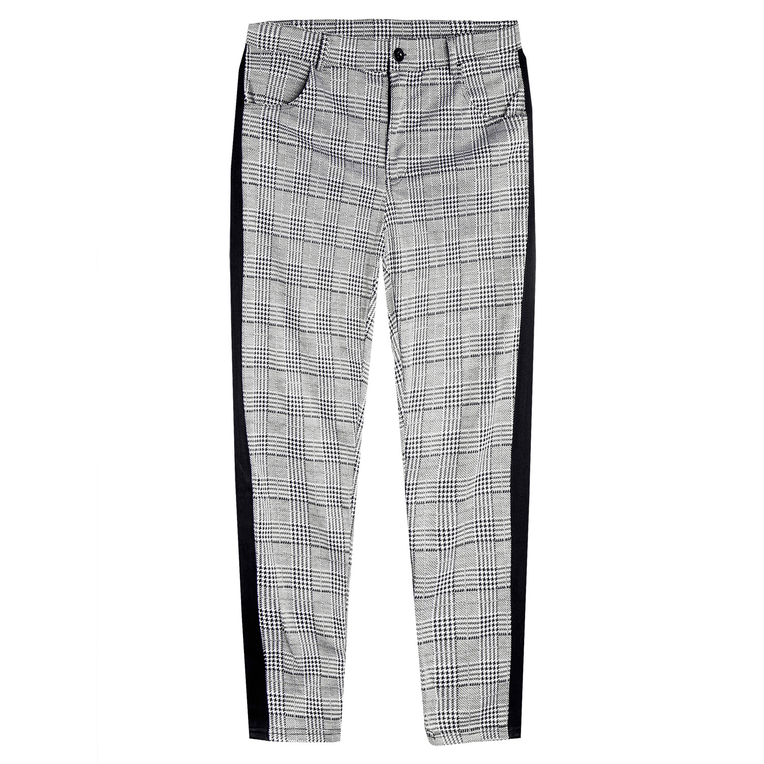 Title 19, Small plaid trousers with high elasticity