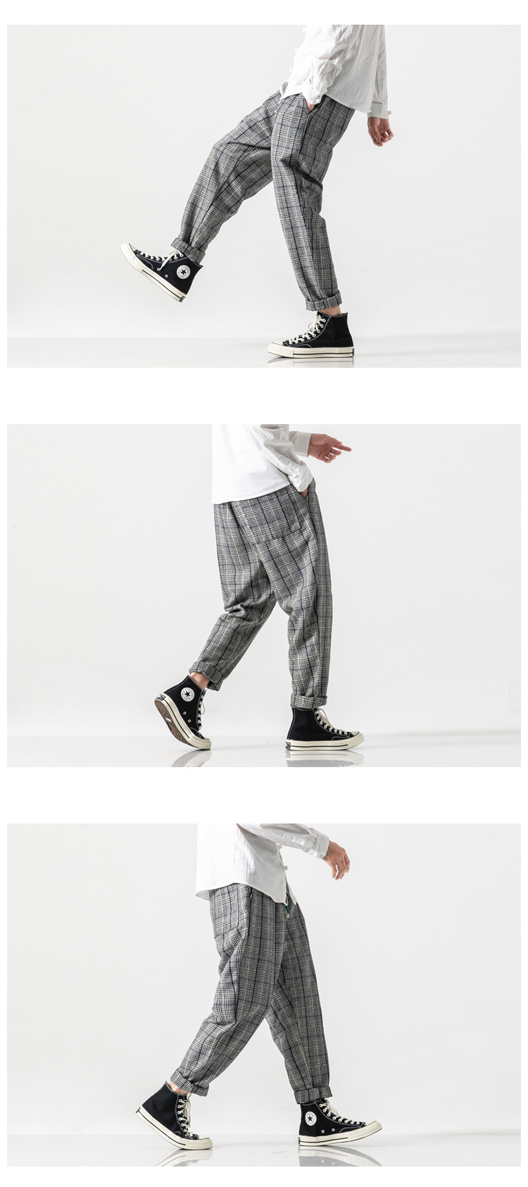 Title 1, Plus velvet Chinese wind wool casual pants