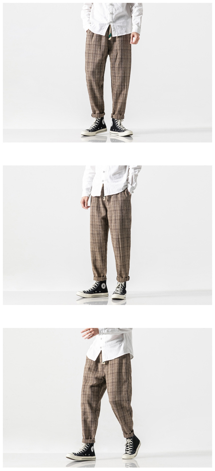 Title 2, Plus velvet Chinese wind wool casual pants