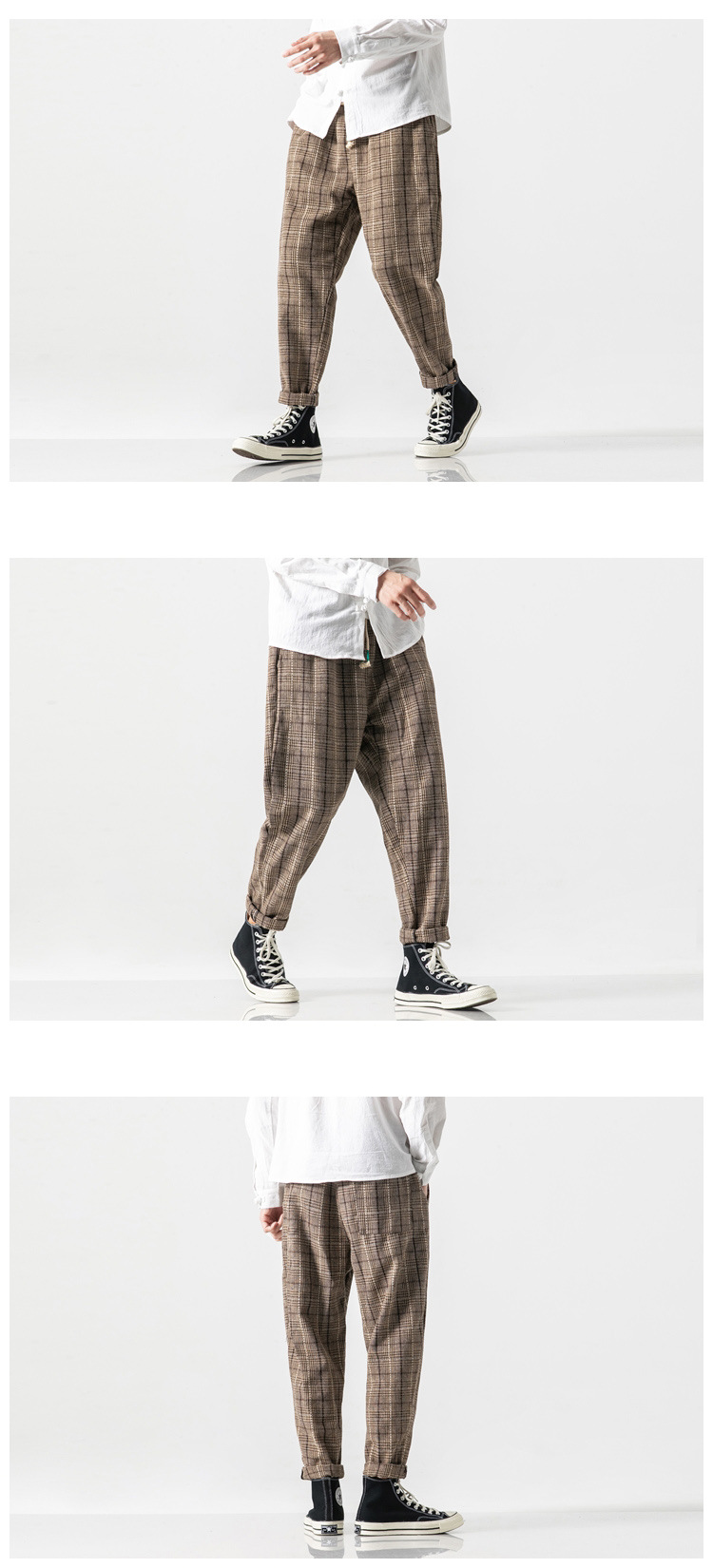 Title 3, Plus velvet Chinese wind wool casual pants