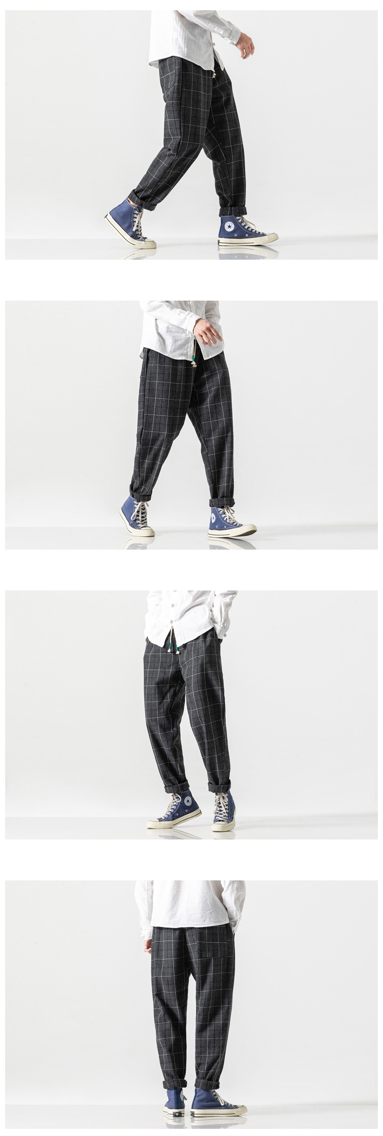 Title 5, Plus velvet Chinese wind wool casual pants