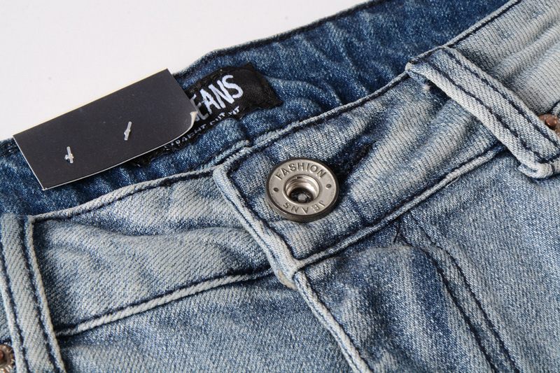 Title 4, Mens jeans lightly washed with holes. Comforta...