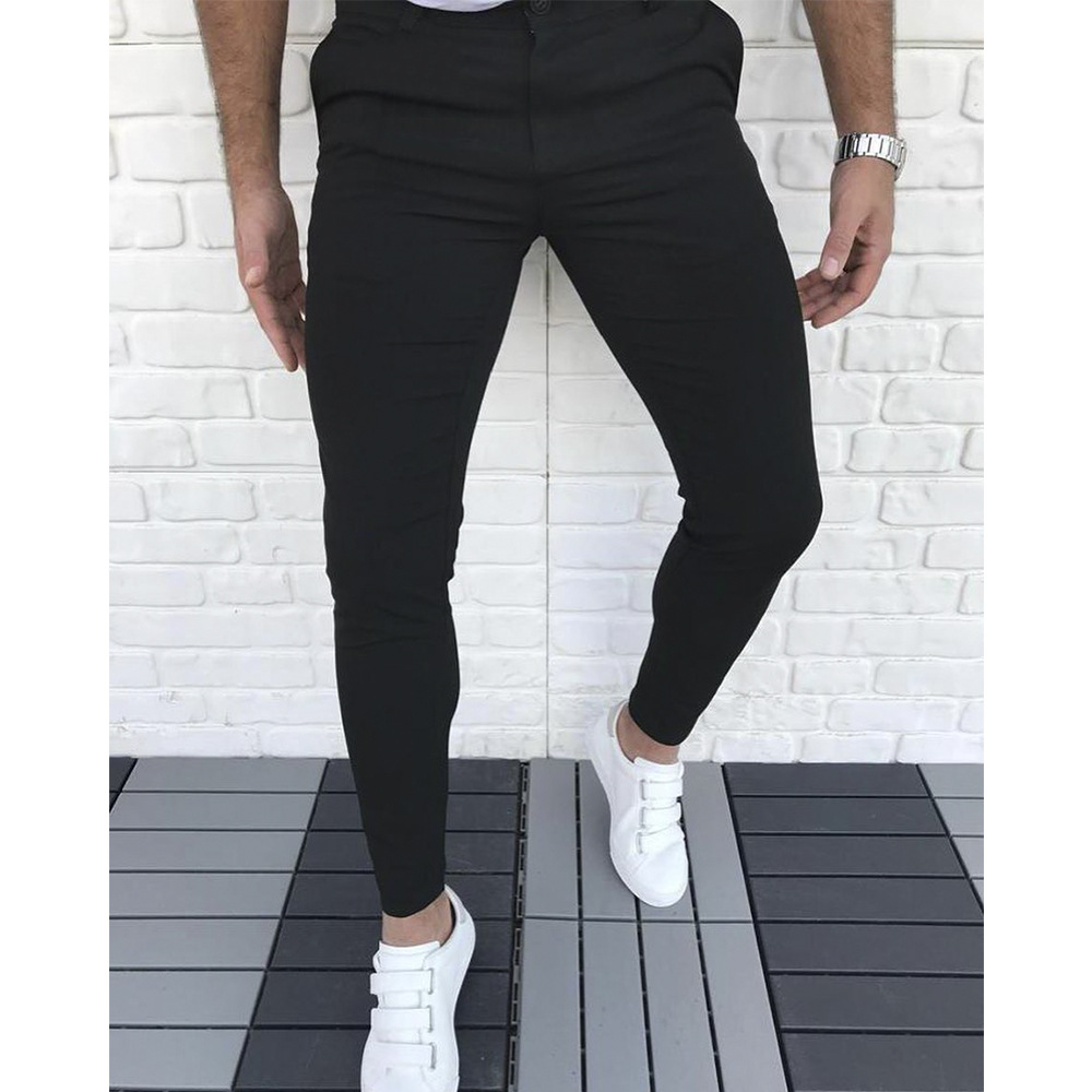 Title 2, Simple solid color casual pants