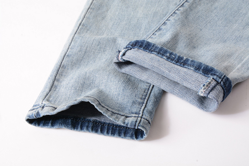 Title 11, Heren jeans licht gewassen met gaten. Casual en...