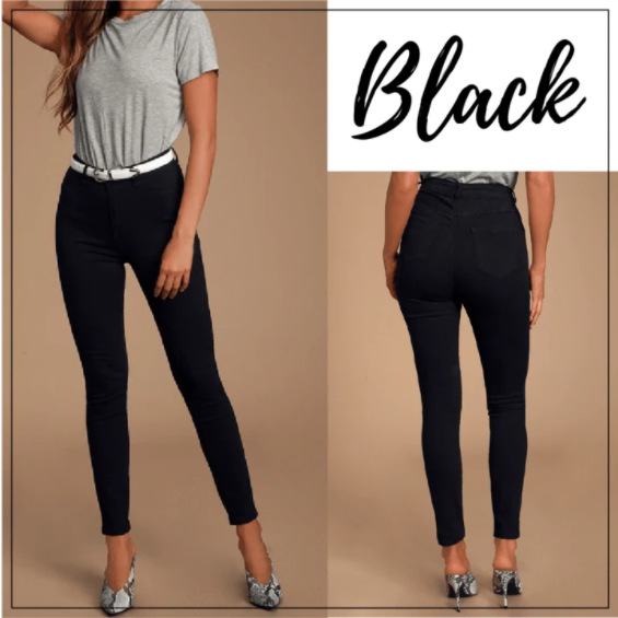 Title 6, Bedrukte high waist legging met elastische heup...