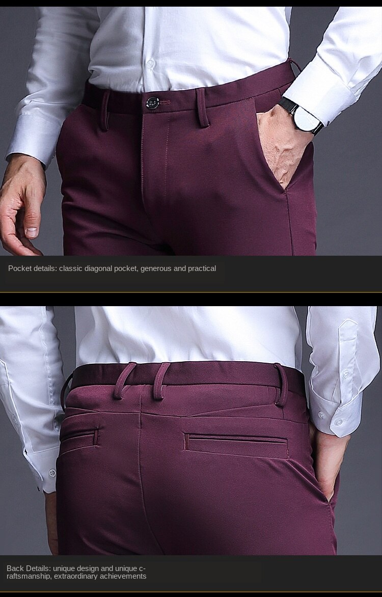 Title 9, Mens Fashion And Comfort Burgundy Slim Pants