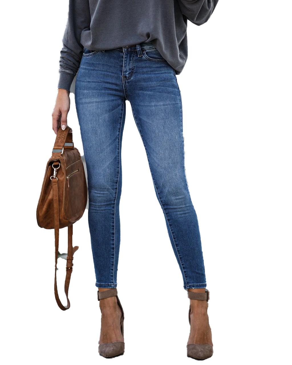 Title 11, Slim fit cropped jeans voor dames – de perfecte...