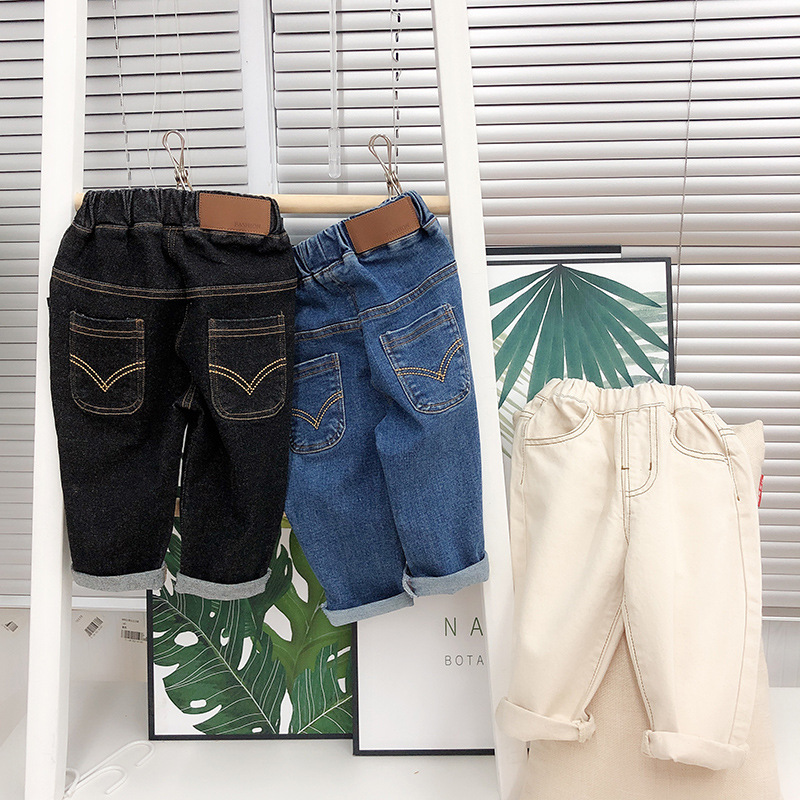 Title 2, Girls Autumn Dress Girls Loose Jeans Children...