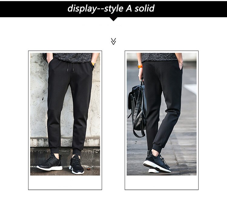 Title 2, Slim fit elastic little leg sports casual pants