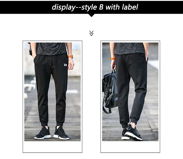 Title 3, Slim fit elastic little leg sports casual pants