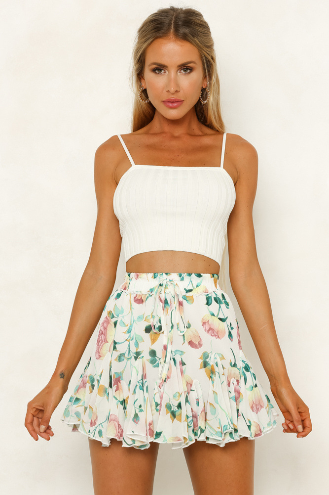 Title 2, Printed Holiday Chiffon Skirt for Women, a ligh...